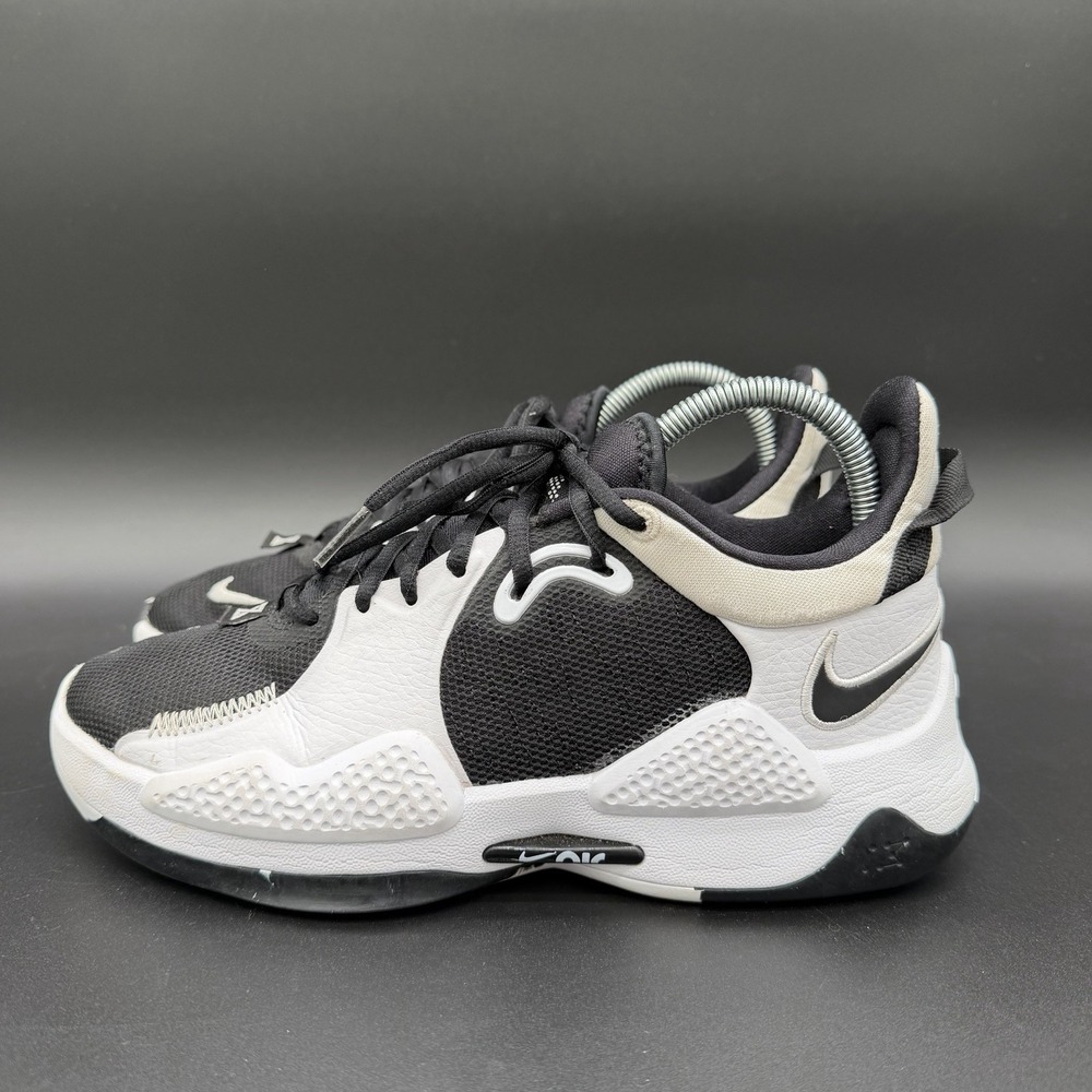 Nike PG 5 Team‎ White Black Men's Size 7